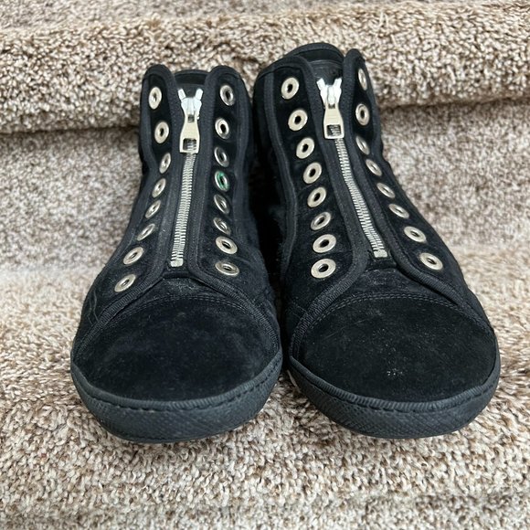 Louis Vuitton Men\'s Black Suede High Top Sneakers main image 6